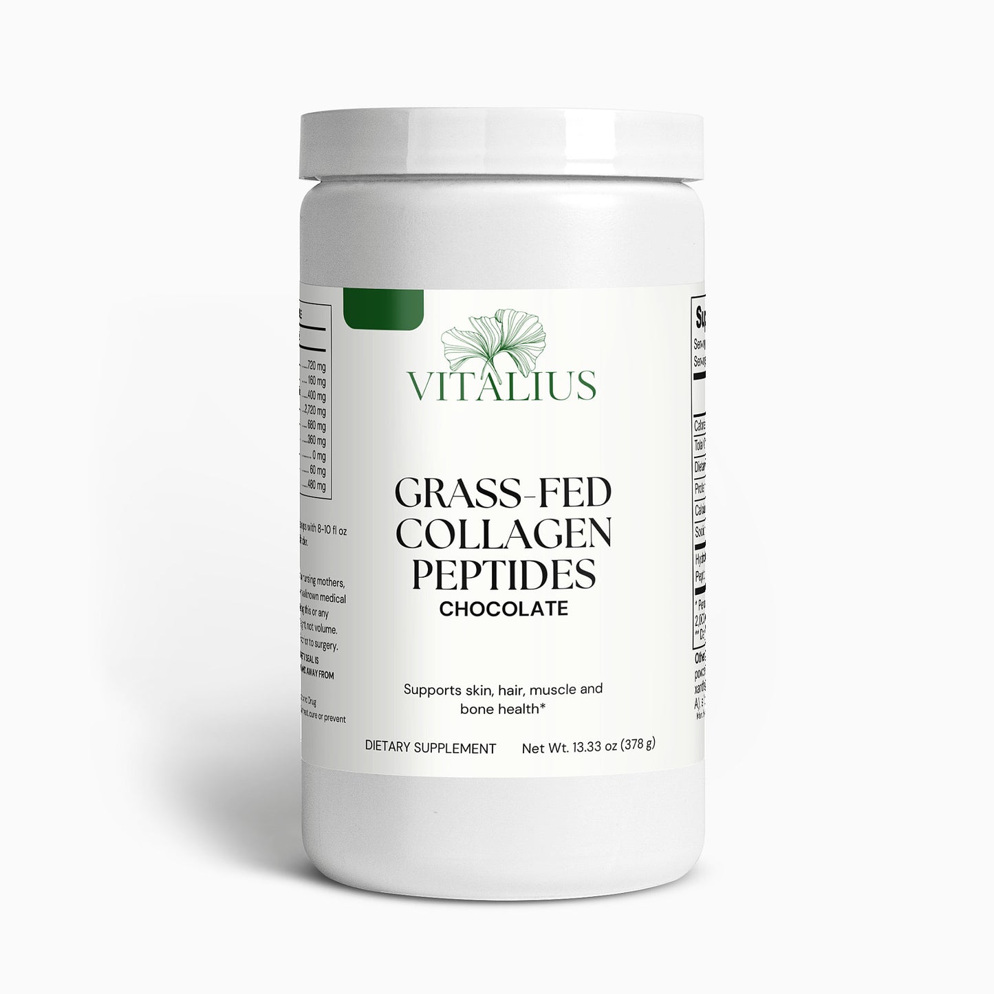 Grass-Fed Collagen Peptides Powder (Chocolate)